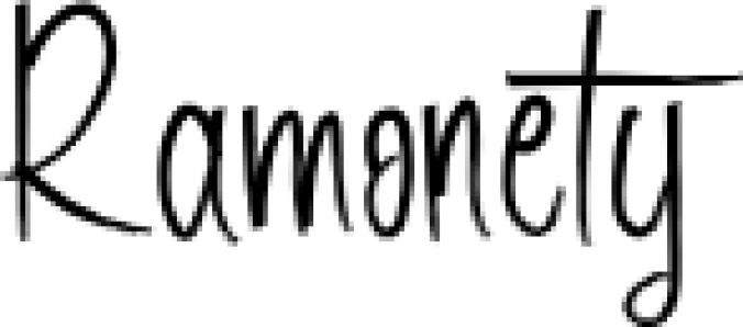 Ramonety Font Preview