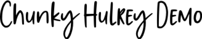 Chunky Hulrey Font Preview