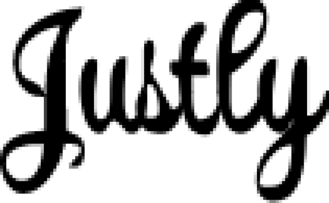 Justly Font Preview