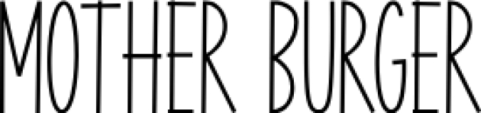 Mother Burger Font Preview