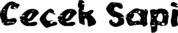 C Cecek Sapi Font Preview