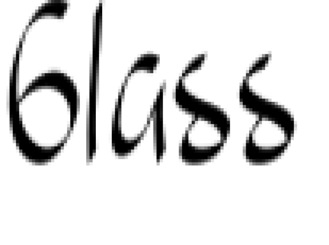 Glass Font Preview