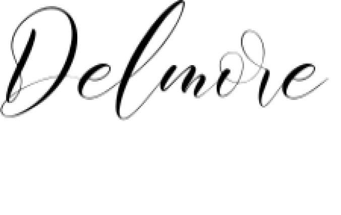 Delmore Font Preview