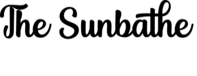 The Sunbathe Font Preview