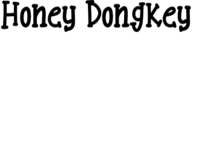 Honey Donkey Font Preview