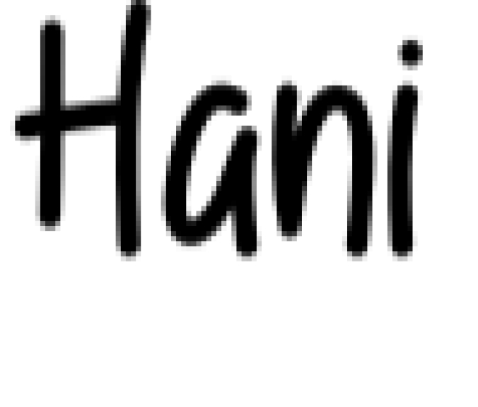 Hani Font Preview