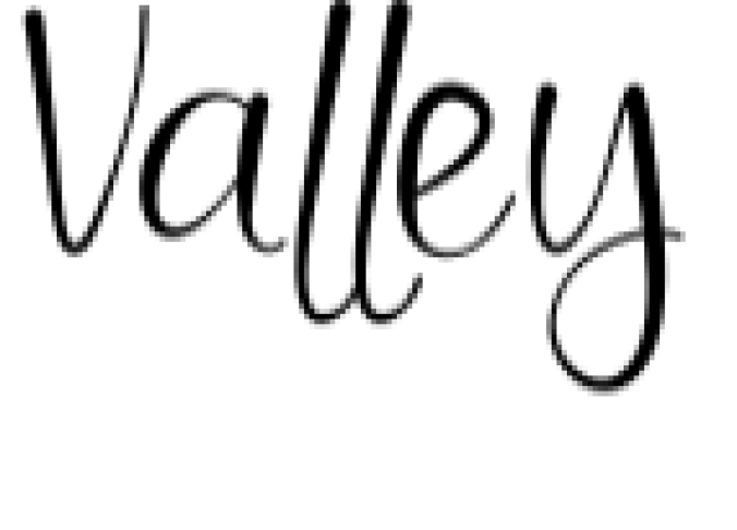 Valley Font Preview