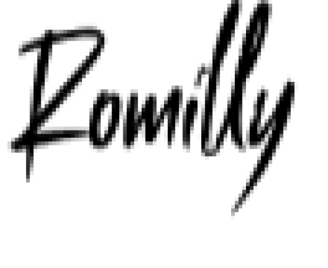 Romilly Font Preview