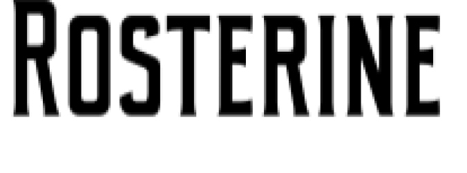 Rosterine Font Preview