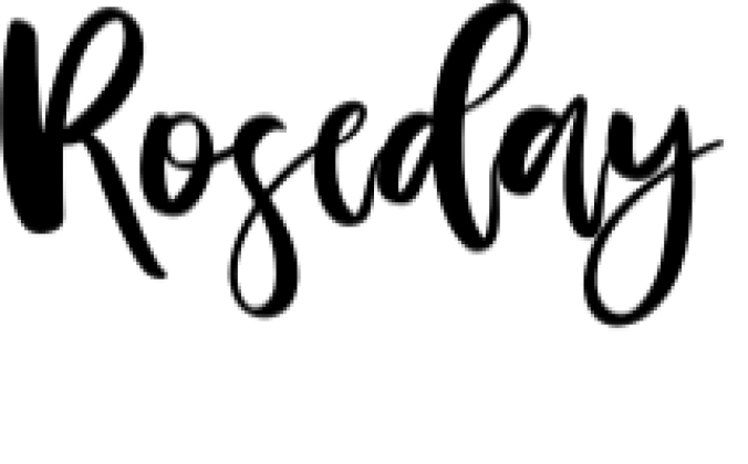 Roseday Font Preview