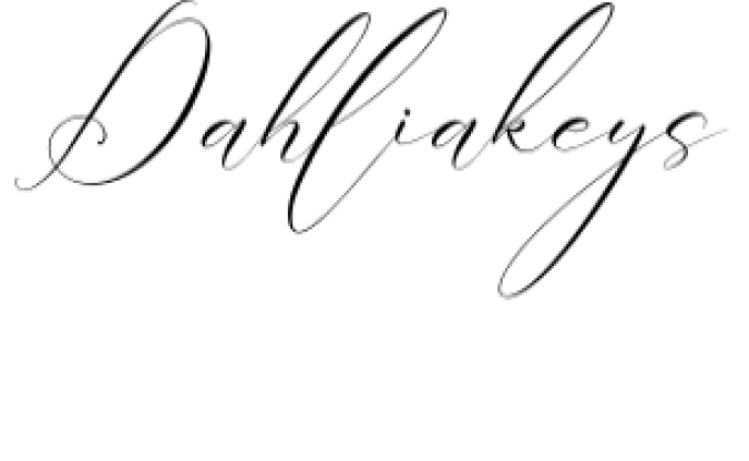 Dahliakeys Font Preview