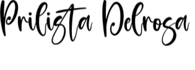 Prilista Delrosa Font Preview