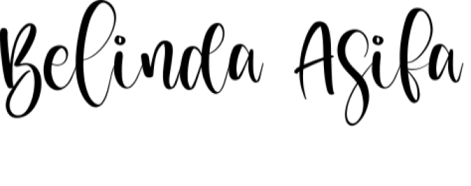 Belinda Asifa Font Preview