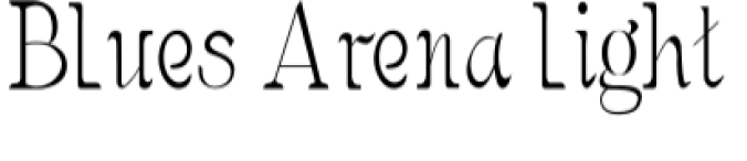 Blues Arena Font Preview