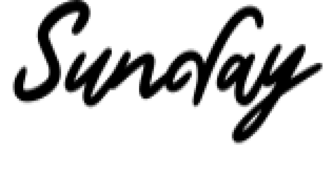 Sunday Font Preview