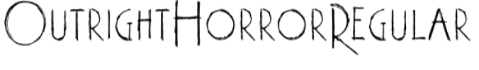 Outright Horror Font Preview