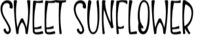 Sweet Sunflower Font Preview