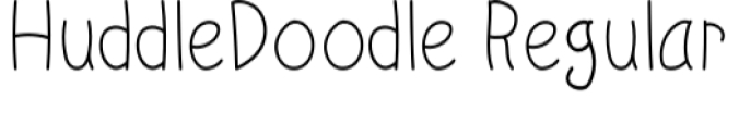 Huddle Doodle Font Preview