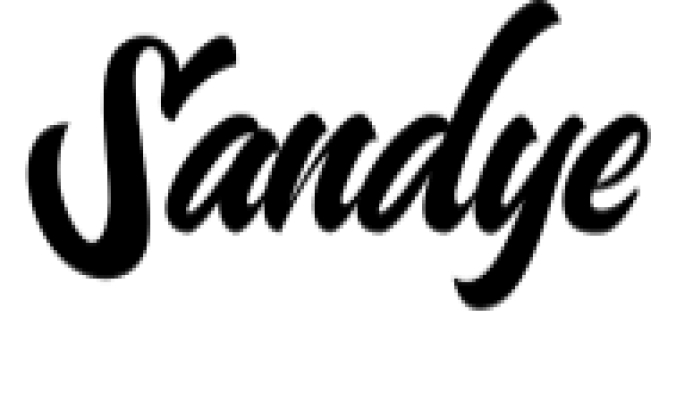 Sandye Font Preview