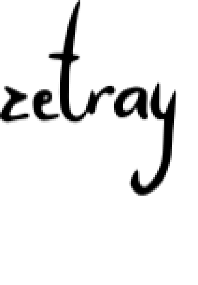 Zetray Font Preview