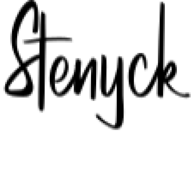 Stenyck Font Preview