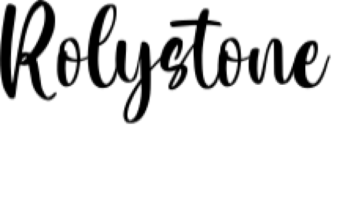 Rolystone Font Preview