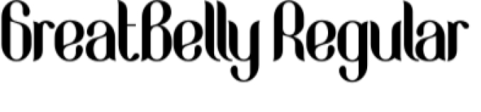 Great Belly Font Preview