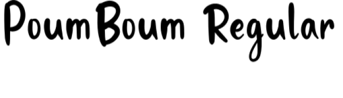 Poum Boum Font Preview