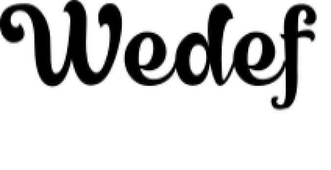 Wedef Font Preview