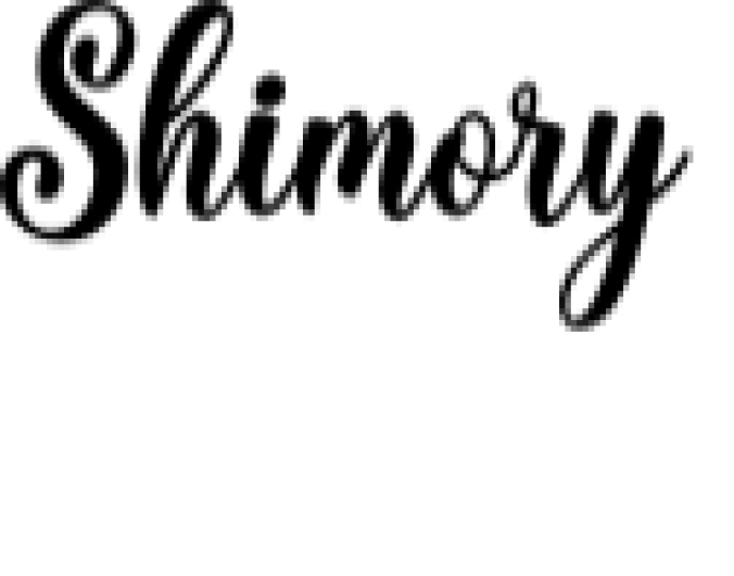 Shimory Font Preview