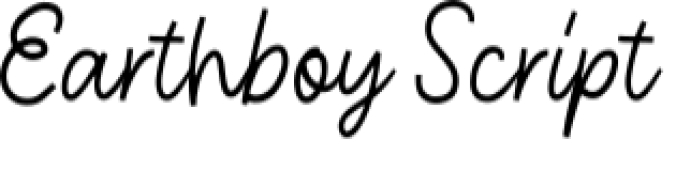 Earthboy Script Duo Font Preview
