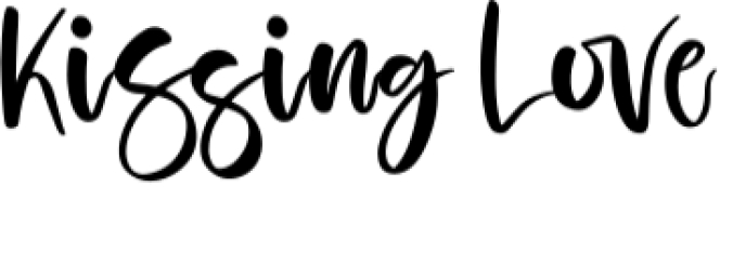 Kissing Love Font Preview