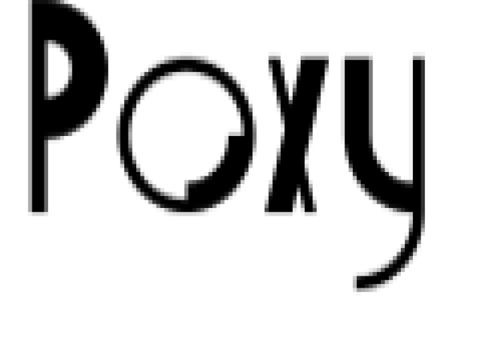 Poxy Font Preview