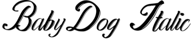 Baby Dog Font Preview