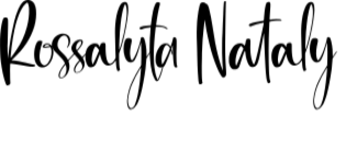 Rossalyta Nataly Font Preview