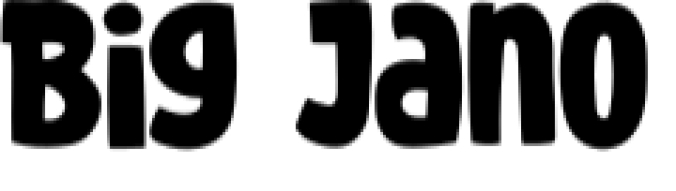 Big Jano Font Preview