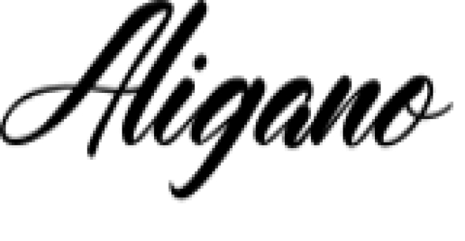 Aligano Font Preview