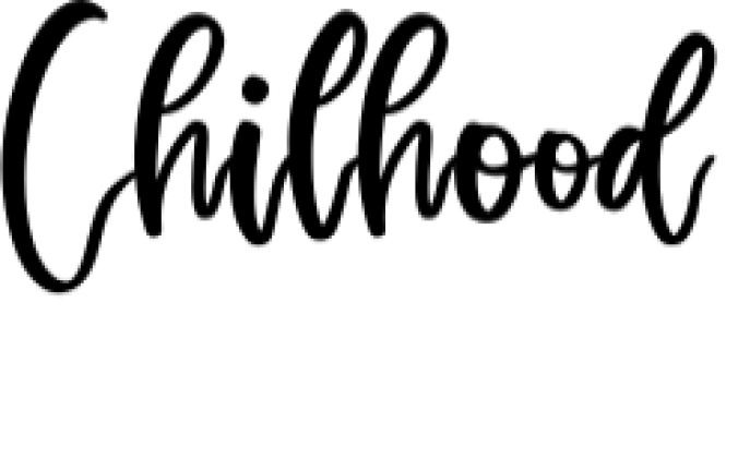 Chilhood Font Preview