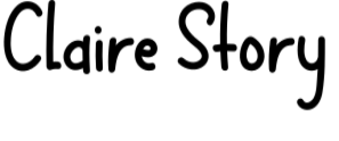 Claire Story Font Preview