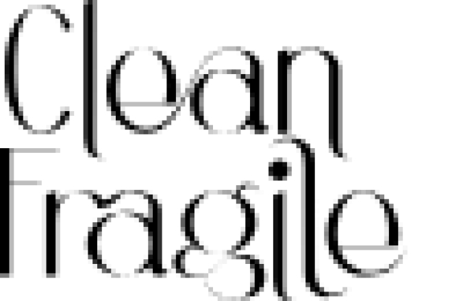 Clean Fragile Font Preview