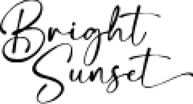 Bright Sunse Font Preview