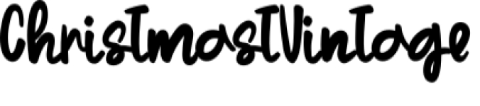 Christmas Vintage Font Preview