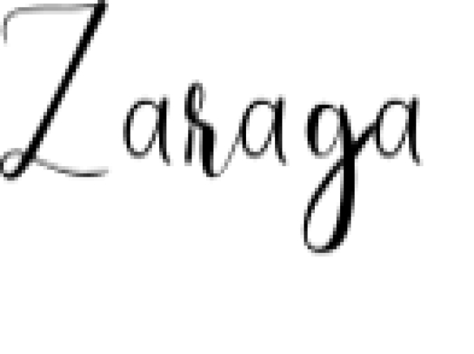 Zaraga Font Preview