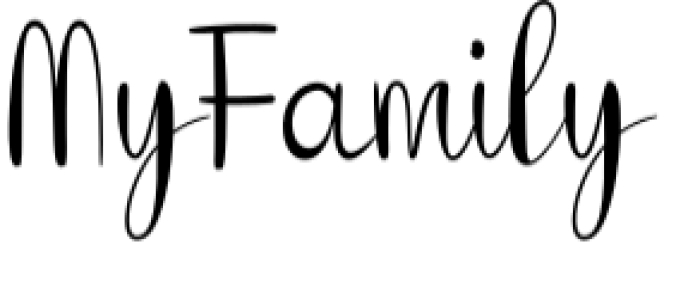 My Family Font Preview