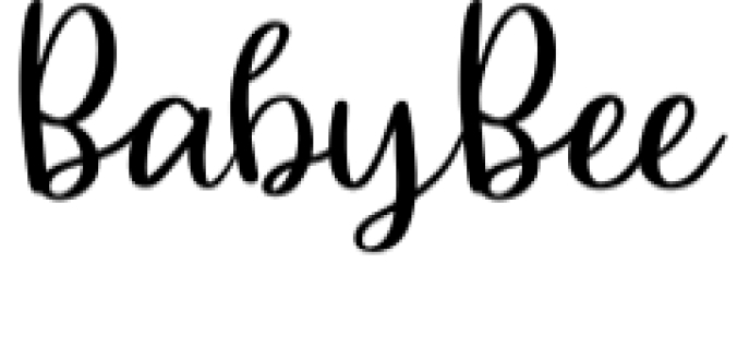 Baby Bee Font Preview