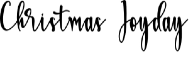 Christmas Joyday Font Preview