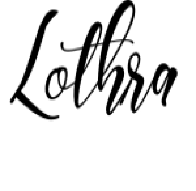 Lothra Font Preview