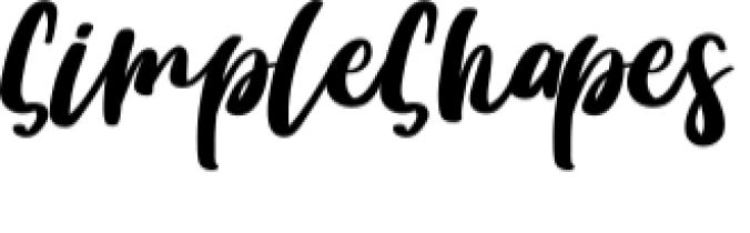Simple Shapes Font Preview