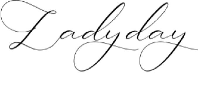 Ladyday Font Preview