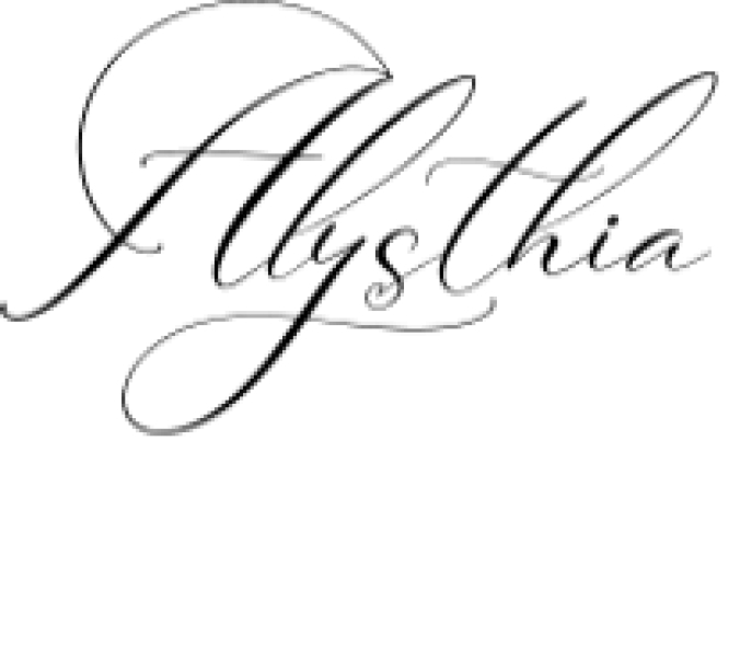 Alysthia Font Preview